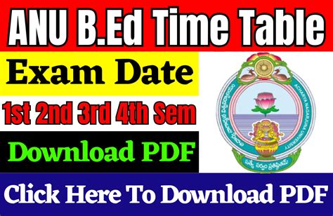 anu timetable|anu official timetable.